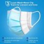 Disposable Face Mask, Face Masks of 50 Pack Disposable Mask (Blue)