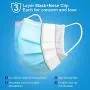 Disposable Face Mask, Face Masks of 50 Pack Disposable Mask (Blue)