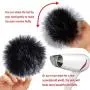 SIQUK 24 Pieces Faux Fur Pom Pom Balls DIY Faux Fox Fur Fluffy Pom Pom with Elastic Loop for Hats Keychains Scarves Gloves Bags Accessories(12 Colors, 2 Pcs for Each Color)