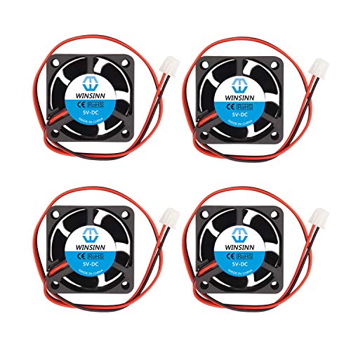 WINSINN 40mm Fan 5V Brushless 4020 40x20mm Cooling - High Speed (Pack of 4Pcs)