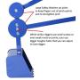 Childrensneeds.com Sand Digger Toy Backhoe for Kids (Ride On) Outdoor Digging Excavator Scooper for Dirt, Snow, Beach, Sandbox | Heavy-Duty Metal, 2-Hand Operation, 360° Swivel Seat | Ages 3+ (Blue)