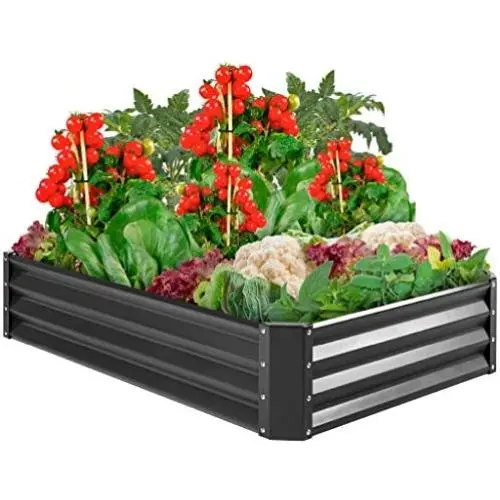 Best Choice Products 6x3x1ft Outdoor Metal Raised Garden Bed Box Vegetable Planter for Vegetables, Flowers, Herbs, and Succulents Best Choice Products 6x3x1ft Outdoor Metal Raised Garden Bed Box Vegetable Planter for Vegetables, Flowers, Herbs, and Succulents