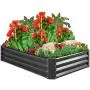 Best Choice Products 6x3x1ft Outdoor Metal Raised Garden Bed Box Vegetable Planter for Vegetables, Flowers, Herbs, and Succulents Best Choice Products 6x3x1ft Outdoor Metal Raised Garden Bed Box Vegetable Planter for Vegetables, Flowers, Herbs, and Succulents