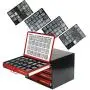 Olympia Tools 90-800 4-Drawer Hardware Organizer includes 2000-pieces Small Hardware, black/red