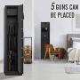 RPNB Rifle Safe,Electronic Gun Security Cabinet,Quick Access 5-Gun Large Metal Rifle Gun Security Cabinet with Separate Pistol/Ammo Area
