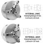 K11-200 8'' Lathe Chuck,Metal Lathe Chuck Self-Centering 3 Jaw,For Grinding Machines Milling Machines,Metal Lathe Chuck Turning Machine Accessories.