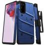 ZIZO Bolt Series for Galaxy S20 Case with Kickstand Holster Lanyard, Blue/Black