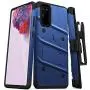 ZIZO Bolt Series for Galaxy S20 Case with Kickstand Holster Lanyard, Blue/Black