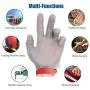Schwer Highest Level Cut Resistant Stainless Steel Metal Mesh Chainmail Glove for Meat Cutting Butcher Glove