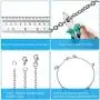 Necklace for Jewelry Making, Anezus 50 Feet Jewelry Chain Necklace Chains 2.0mm Silver Stainless Steel Chain with 100 Jump Rings 30 Lobster Clasps for Jewelry Making Jewelry Chain DIY Making Necklace for Jewelry Making, Anezus 50 Feet Jewelry Chain Necklace Chains 2.0mm Silver Stainless Steel Chain with 100 Jump Rings 30 Lobster Clasps for Jewelry Making Jewelry Chain DIY Making