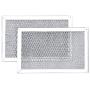 WB06X10309 Filter Microwave oven Grease Filter [ Packed In Box] Compatible with GE Stove Replacement Parts by AMI - 7-5/8 x 5 x 3/32 Inch 2 Packs