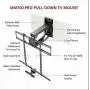 MantelMount MM700 Pro Fireplace TV Mount Pull Down Bracket for 50''-90'' & 25-115 lb Televisions Above Mantel MantelMount MM700 Pro Fireplace TV Mount Pull Down Bracket for 50''-90'' & 25-115 lb Televisions Above Mantel
