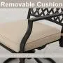 Top Space Outdoor Swivel Chairs Patio Rocker Lounge Chair Metal Bistro Set Club Arm Chair Dining Furniture for Garden Backyard (Set of 2, Beige) Top Space Outdoor Swivel Chairs Patio Rocker Lounge Chair Metal Bistro Set Club Arm Chair Dining Furniture for Garden Backyard (Set of 2, Beige)