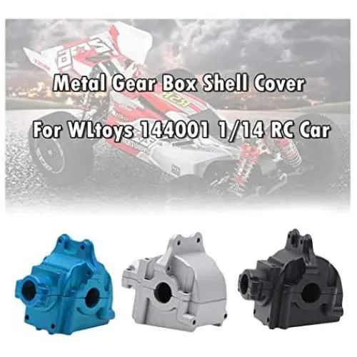 HHoo88 for WLtoys Metal Gear Box Shell Cover Differential Housing for WLtoys 144001 1/14 RC Car - Upgrade Replacement Spare Parts for RC Crawler HHoo88 for WLtoys Metal Gear Box Shell Cover Differential Housing for WLtoys 144001 1/14 RC Car - Upgrade Replacement Spare Parts for RC Crawler