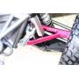 GPM for Traxxas Unlimited Desert Racer 4X4 (#85076-4) Upgrade Parts Aluminum Front Upper Suspension Arm - 8Pc Set Blue