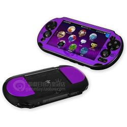 Szjay Metal Aluminum Metallic Protection Hard Case Cover for Playstation Ps Vita 2000 Slim (Purple)