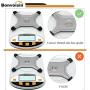 Bonvoisin Lab Scale 2000gx0.01g Digital Precision Analytical Balance 10mg High Precision Electronic Balance Jewelry Scale Kitchen Scale Scientific Scale Laboratory Scale Balance (2000gx0.01g)