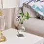 GAIATOP Desktop Glass Planter Hydroponics Vase, Planter Bulb Vase with Metal Stand for Home Office Garden Wedding Decoration, Modern Creative Bird Plant Terrarium Stand GAIATOP Desktop Glass Planter Hydroponics Vase, Planter Bulb Vase with Metal Stand for Home Office Garden Wedding Decoration, Modern Creative Bird Plant Terrarium Stand