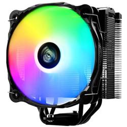 Enermax ETS-F40 Addressable RGB CPU Air Cooler, AMD AM4/Intel LGA 1200/1151, 4 Direct Contact Heat Pipes, 140mm PWM Fan, 200W+ TDP, 5V 3-PIN ARGB, Black (ETS-F40-BK-ARGB)