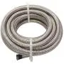 16 Feet 4AN AN4 1/4'' Fuel Line Hose Braided Stainless Steel Oil Gas Fuel Hose CPE Synthetic Rubber Line Silver 16 Feet 4AN AN4 1/4'' Fuel Line Hose Braided Stainless Steel Oil Gas Fuel Hose CPE Synthetic Rubber Line Silver