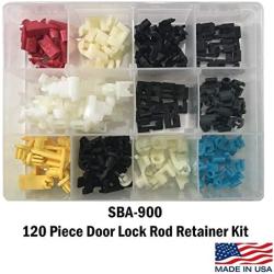 Sherco-Auto 120 Piece Door Lock Rod Clip Retainer Kit Assortment Fits Ford General Motors Mazda