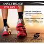 Sleeve Stars Ankle Brace Plantar Fasciitis and Ankle Support, Ankle Compression Sleeve for Achilles & Tendonitis, Foot Brace for Sprain and Heel Pain Relief, Black Ankle Brace for Women & Men (Single)