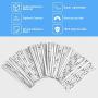 100 PCS Nose Bridge Strips for DIY Mask, 90MM Aluminum Strips Nose Wire, Self Adhesive Metal Flat Nose Clips Nose Bridge Bracket DIY Wire for Sewing Crafts