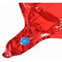 BinaryABC Foil Balloons,LOVE Heart Shape Helium Valentines Wedding Birthday Party Decorations,Approx,45cm,10 pieces(Red)