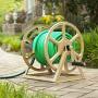 Liberty Garden 709 Steel Wall/Floor Mounted Hose Reel, Holds 200-Feet of 5/8-Inch Hose - Tan