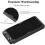 Universal Copper Radiator Heat Sink, Water Liquid Cooling Heat Exchanger for Computer Water Cooling, Beauty Equipment, Industrial Equipment (240mm)