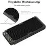 Universal Copper Radiator Heat Sink, Water Liquid Cooling Heat Exchanger for Computer Water Cooling, Beauty Equipment, Industrial Equipment (240mm) Universal Copper Radiator Heat Sink, Water Liquid Cooling Heat Exchanger for Computer Water Cooling, Beauty Equipment, Industrial Equipment (240mm)