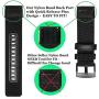Olytop Compatible Ticwatch S2 Band / Ticwatch Pro Band, 22mm Galaxy Watch 3 Bands 45mm Quick Release Premium Nylon with Leather Replacement Bands for 46mm Galaxy Watch Women Men Smartwatch - Black
