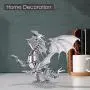 Piececool 3D Metal Model Kits, DIY Dragon Flame Model Kit, 3D Metal Puzzle for Adults, Great Birthday Gifts