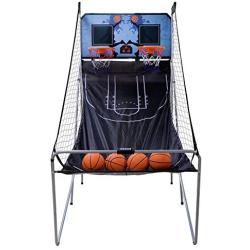 Nova Microdermabrasion Foldable Indoor Basketball Arcade Game Double Shot 2 Player W/ 4 Balls, Electronic Scoreboard and Inflation Pump