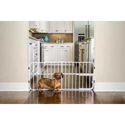 Carlson Lil Tuffy Metal Expandable Gate Beige, 38 x 1 x 18