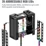 Cooler Master MasterAir MA410M Addressable RGB CPU Air Cooler w/ Independently LEDs, 4 Continuous Direct Contact 2.0 Heatpipes, Aluminum Fins, Push-Pull, Dual MF120R 120mm Fans, AMD Ryzen/Intel1151