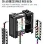 Cooler Master MasterAir MA410M Addressable RGB CPU Air Cooler w/ Independently LEDs, 4 Continuous Direct Contact 2.0 Heatpipes, Aluminum Fins, Push-Pull, Dual MF120R 120mm Fans, AMD Ryzen/Intel1151 Cooler Master MasterAir MA410M Addressable RGB CPU Air Cooler w/ Independently LEDs, 4 Continuous Direct Contact 2.0 Heatpipes, Aluminum Fins, Push-Pull, Dual MF120R 120mm Fans, AMD Ryzen/Intel1151