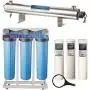 Bluonics 110W UV Ultraviolet Light + Sediment & Carbon Well Water Filter Purifier System with NPT 1'' Ports > 24 GPM UV Sterilizer with 3 Big Blue Size 4.5 x 20 Filters Bluonics 110W UV Ultraviolet Light + Sediment & Carbon Well Water Filter Purifier System with NPT 1'' Ports > 24 GPM UV Sterilizer with 3 Big Blue Size 4.5 x 20 Filters