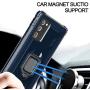 PULEN for Samsung Galaxy Note 20 Case with Camera Lens Screen Protector [1 Pack],Hybrid Armor Metal Ring Holder Magnetic Car Mount,Full Encirclement Shockproof Sturdy Bumper Protective Cover (Blue)