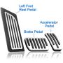 Dixuan Auto Parts for Tesla Model 3 Anti-Slip Foot Pedal Pads, Aluminum Pedal Covers, Accelerator & Brake & Foot Rest Foot Pedal Pads for Tesla Model 3