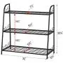FaithLand 3-Tier Indoor/Outdoor Metal Plant Stand, Flower Pots Holder, Plant Display Rack, Stand Shelf, Shoe Organizer, Utility Storage Organizer Rack FaithLand 3-Tier Indoor/Outdoor Metal Plant Stand, Flower Pots Holder, Plant Display Rack, Stand Shelf, Shoe Organizer, Utility Storage Organizer Rack