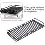 Suchinm RC Roof Rack, Metal Roof Rack Luggage Carrier Tray RC Replacement Parts for D110 RC Crawler Car