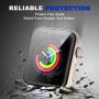 Ritastar for Apple Watch Protector 38mm with Screen Tempered Glass,Thin Plating Metal Bumper Case and Hard PET Cover,High Sensitive Touch,Impact Resistant,No Bubble for iWatch Series 3/2/1,Gold