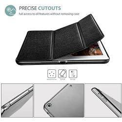 ProCase iPad 9.7 Case (Old Model) 2018 iPad 6th Generation / 2017 iPad 5th Generation Case - Ultra Slim Lightweight Stand Case with Translucent Frosted Back Smart Cover for iPad 9.7 Inch –Black
