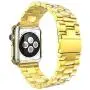 HUANLONG Compatible with Apple Watch Band, Solid Stainless Steel Metal Strap Band w/Adapter+Case Cover for Apple Watch iWatch 38mm (H Gold 38mm) HUANLONG Compatible with Apple Watch Band, Solid Stainless Steel Metal Strap Band w/Adapter+Case Cover for Apple Watch iWatch 38mm (H Gold 38mm)