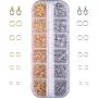 Outus 1104 Pieces Jewelry Findings Kit Lobsters Clasps and Jump Rings for Jewelry Making (Multicolor A) Outus 1104 Pieces Jewelry Findings Kit Lobsters Clasps and Jump Rings for Jewelry Making (Multicolor A)