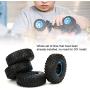 T best 4Pcs RC Wheels, 1.6in 1:10 Scale Remoted Control Tire Metal Inflatable RC Crawler Tire Replacement Part Accessory for SCX10 TRX4 D90 90046 1/10 RC Car