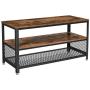 VASAGLE ULTV40BX TV Stands, 39.4'', Rustic Brown