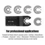 20 Pcs Mix Oscillating Saw Blades, Professional Wood/Metal Universal Multitool Quick Release Saw Blades Fit Fein Multimaster, Ryobi, Milwaukee, Bosch, Dremel, Dewalt, Rockwell, Makita and More #7069