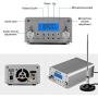 FM Transmitter, 15W FM Radio Transmitter,Fm Transmitter for Church,76~108MHz Wireless Broadcast FM Transmitter with PC Control, Intelligent Broadcast Metal Shell with Antenna for Drive-in Church